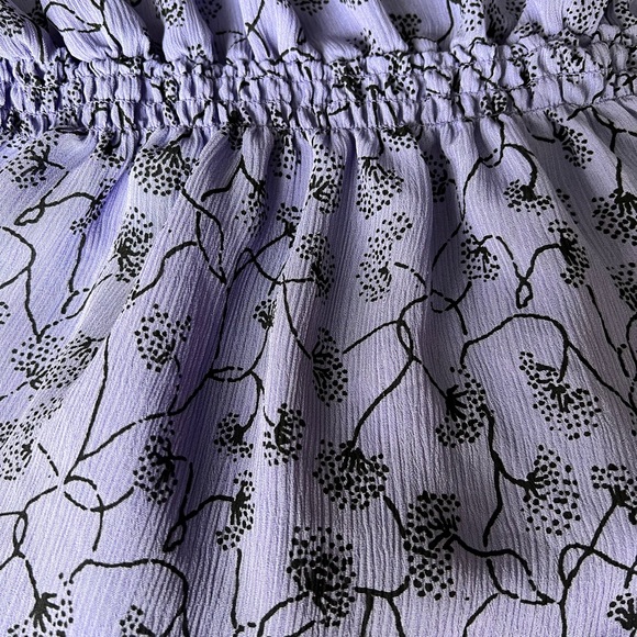 Purple Ruffle Blouse - Picture 2 of 3